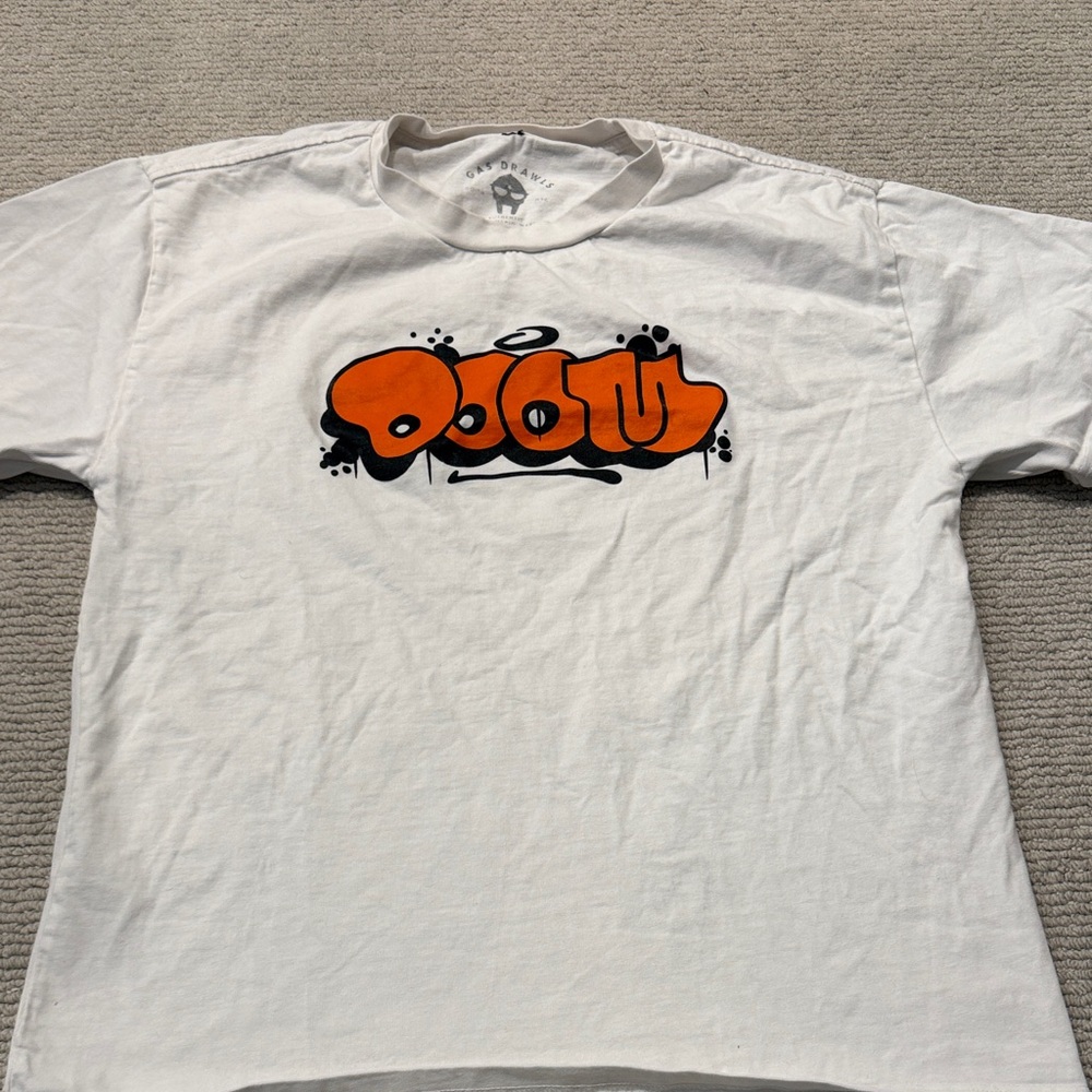 White T-Shirt MF doom size l